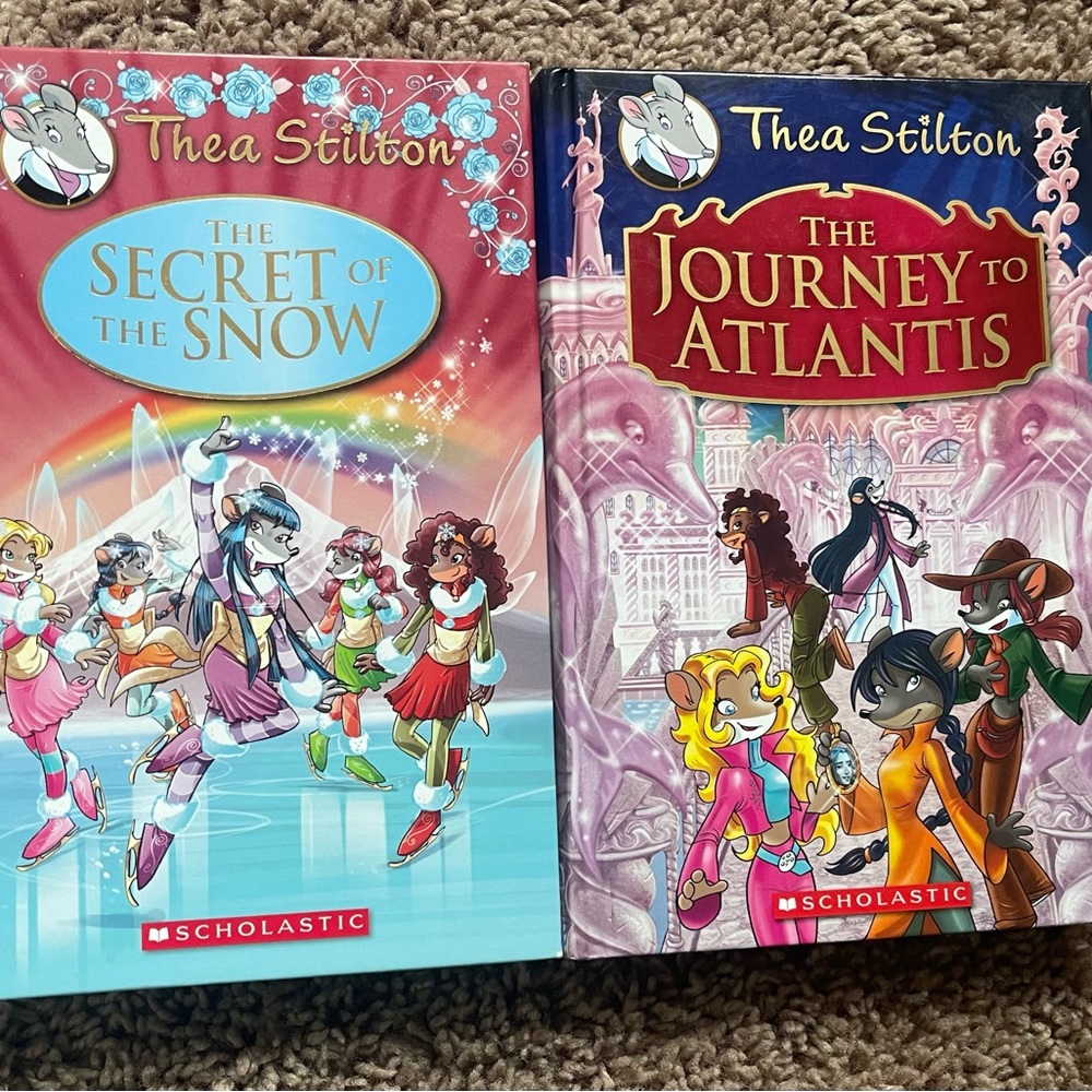 Scholastic Thea Stilton Books - Blue and Purple Covers